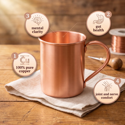 Copper Plain Mug 400ml