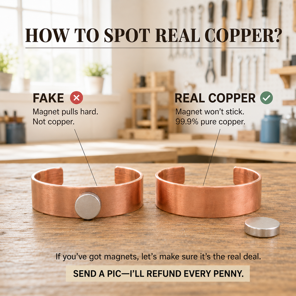 Fret Copper Bracelet – details and features