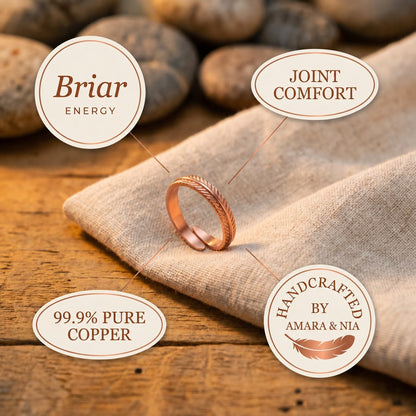 Root Copper Ring – handcrafted by Amara & Nia