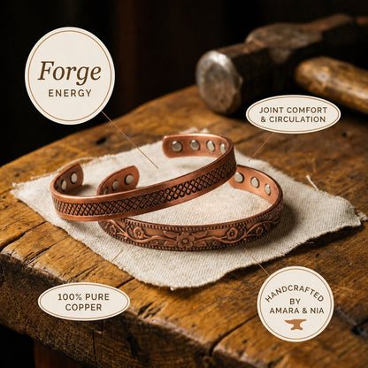 Forge Copper Set – handcrafted by Amara & Nia