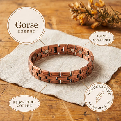 Gorse Men's Copper Bracelet – handcrafted by Amara & Nia