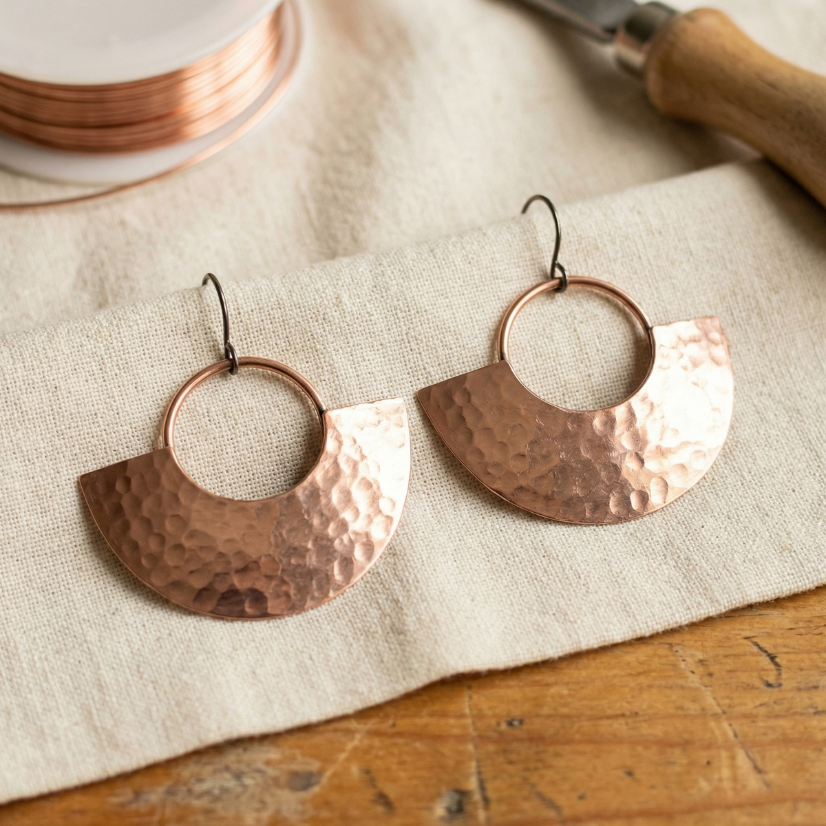 Sol Copper Earrings – handcrafted earrings by House of Shaba