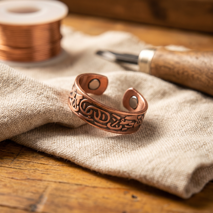 Burr Copper Ring – handcrafted ring by House of Shaba