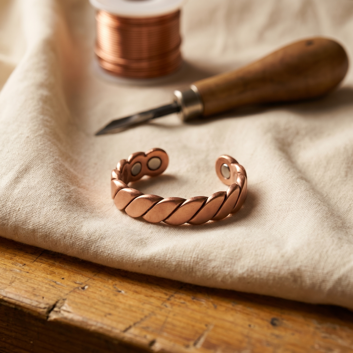 Knap Copper Ring – handcrafted ring by House of Shaba