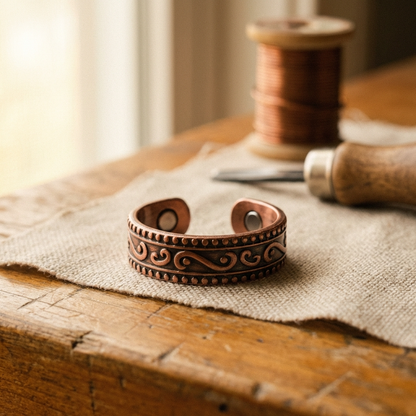 Fern Copper Ring – handcrafted ring by House of Shaba