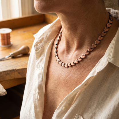 Briar Copper Necklace worn