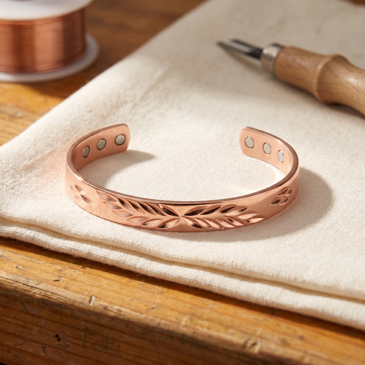 Lunar Copper Bracelet – handcrafted bracelet by House of Shaba