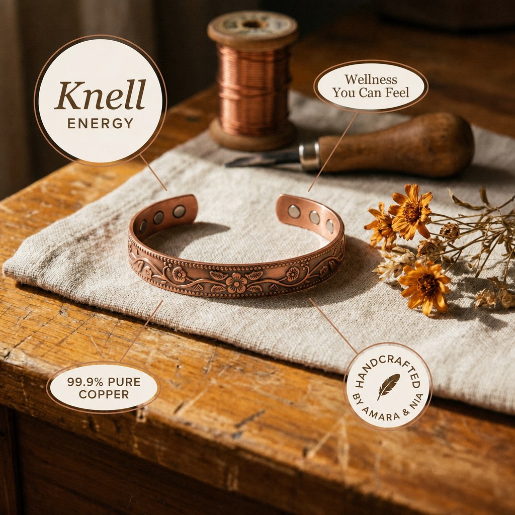 Knell Copper Bracelet – handcrafted by Amara & Nia