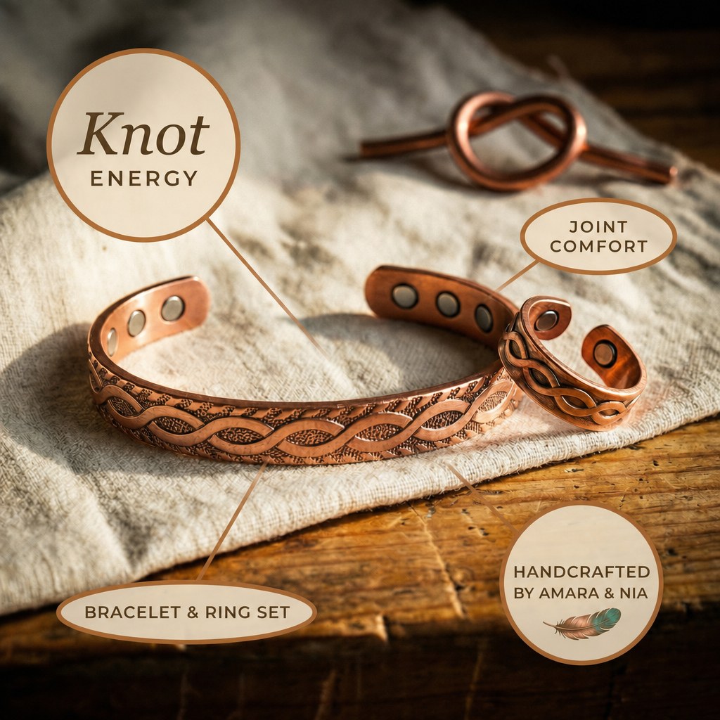 Knot Copper Set – handcrafted by Amara & Nia