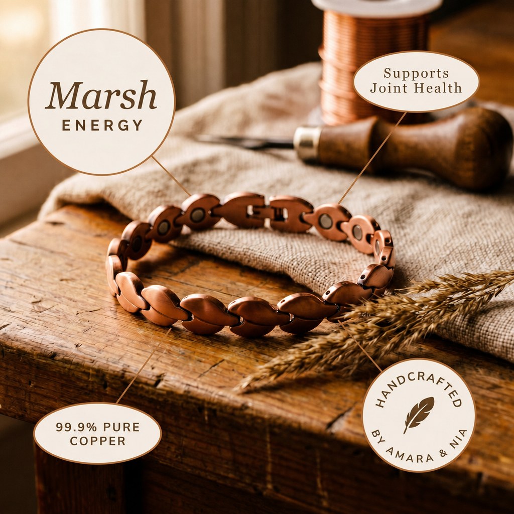 Marsh Copper Anklet – handcrafted by Amara & Nia