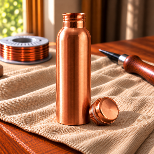 Elegant Pure Copper Water Bottle