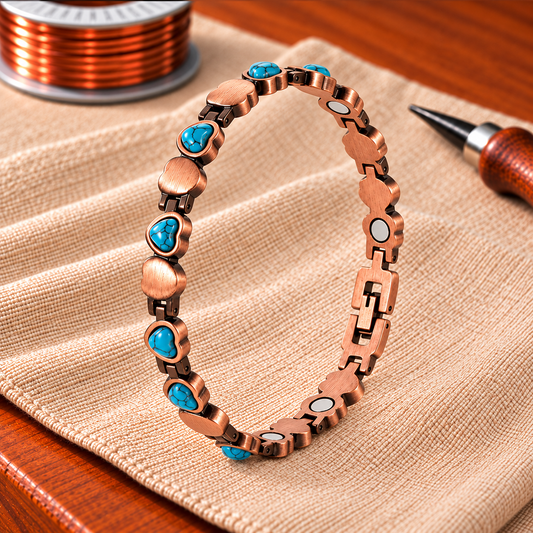 Aqua Heart Bracelet